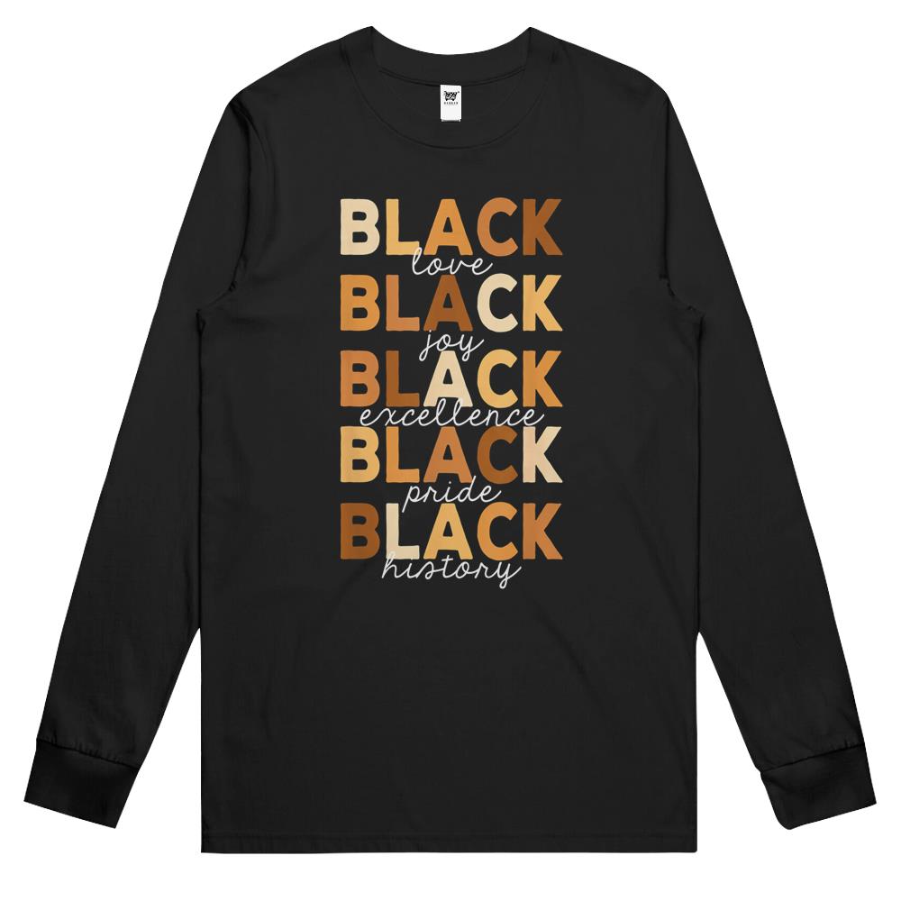 Black History Shirt For Women Black Love Melanin Women Long Sleeve T Shirts