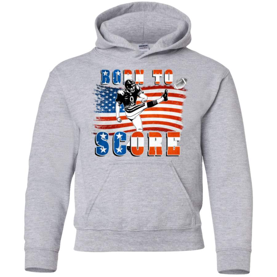 AGR Born to Score Football Player Kicker Youth Pullover Hoodie