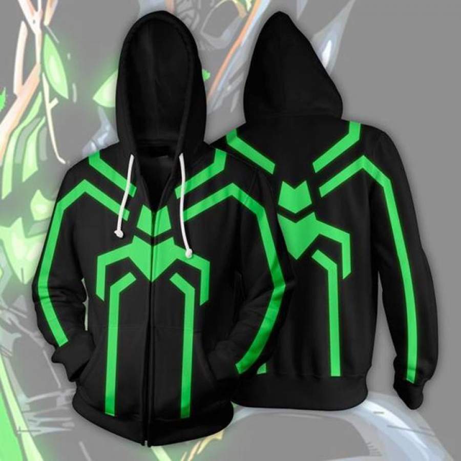 2019 Spiderman Hoodies Stealth Spider Man Zip Up Hoodie