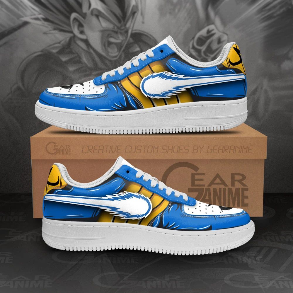 Vegeta Air Sneakers Custom Power Dragon Ball Anime Shoes Unisex Men Women