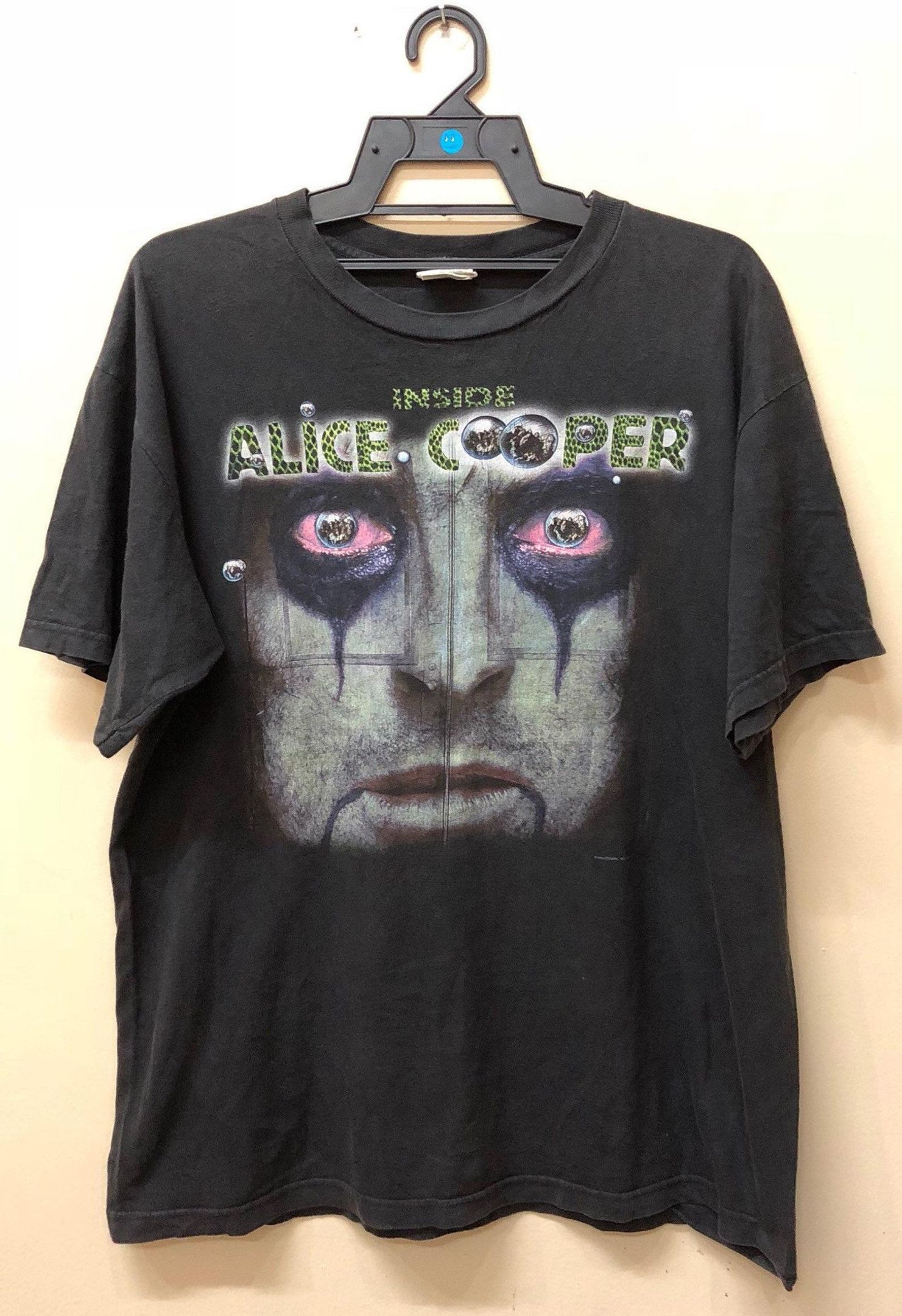 Vintage 90S Alice Cooper Inside Nightmare Inc Tshirt Metallica Smashing Pumpkins Alice In Chains Melvins Sonic Rhcp Nine Inch Nails