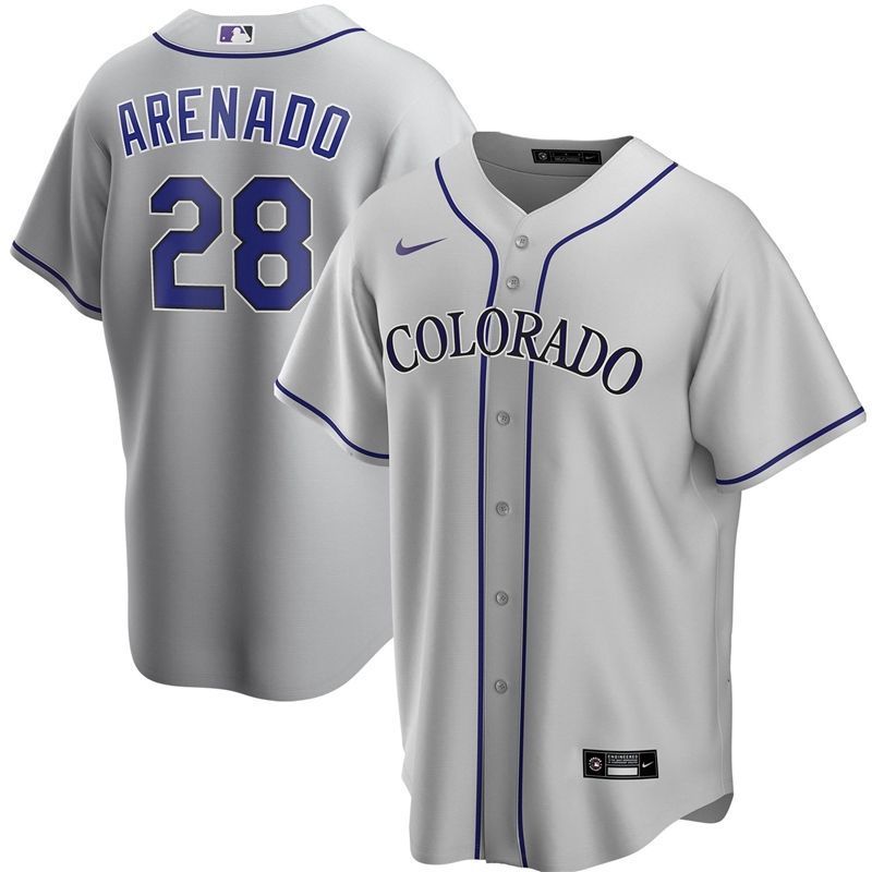 Colorado Rockies Nolan Arenado #28 2020 MLB White Jersey