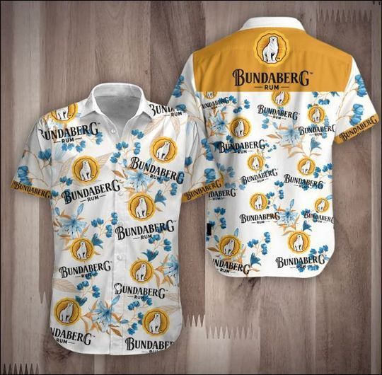 Rum Bundaberg Hawaii Graphic Print Short Sleeve Hawaii Casual Shirt Ha109222