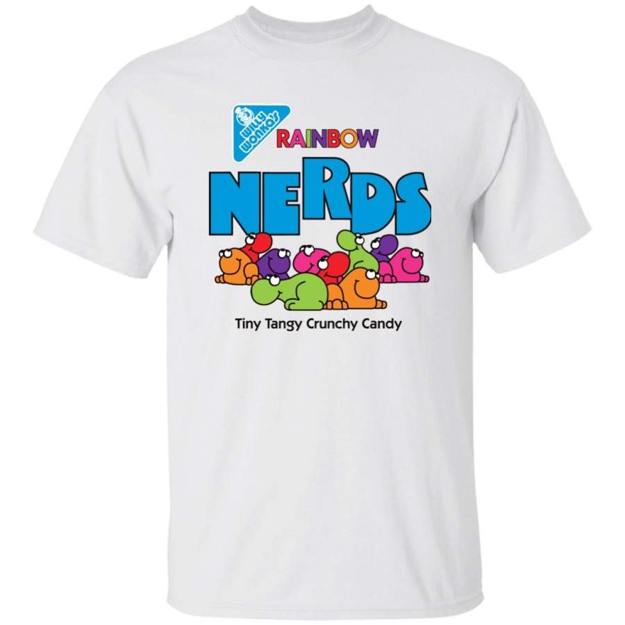 Nerd Nerds Candy Willy Wonka Retro Cotton T-shirt