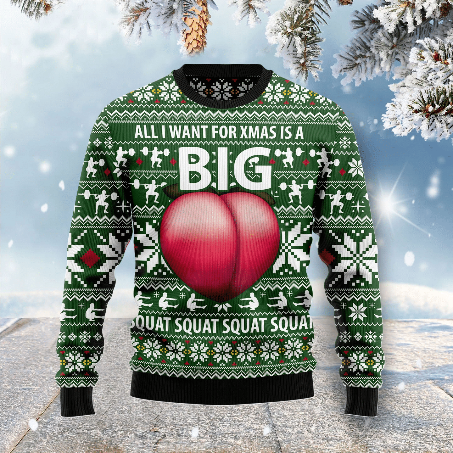 Ugly Sweater Big Booty Christmas Ugly Sweater