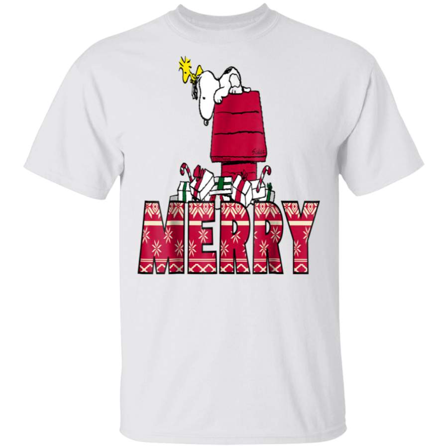 Peanuts Snoopy Holiday Merry T-Shirt