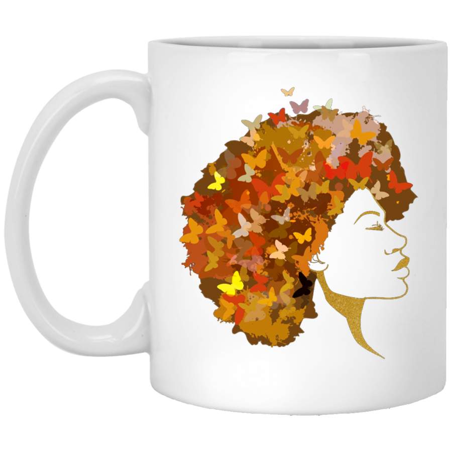 African American Coffee Mug Art Black Women Black History Month Mug for Women Africa Pride 11oz – 15oz White Mug