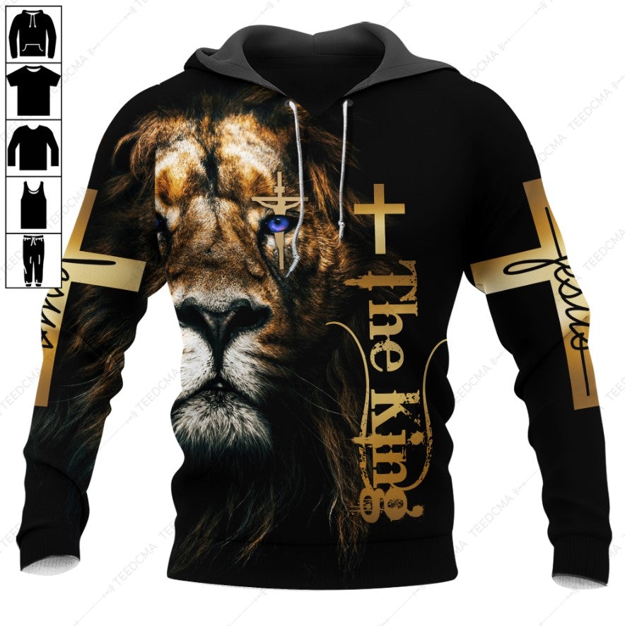 The King Christian Jesus Lion 3D All Over Printed Apparel