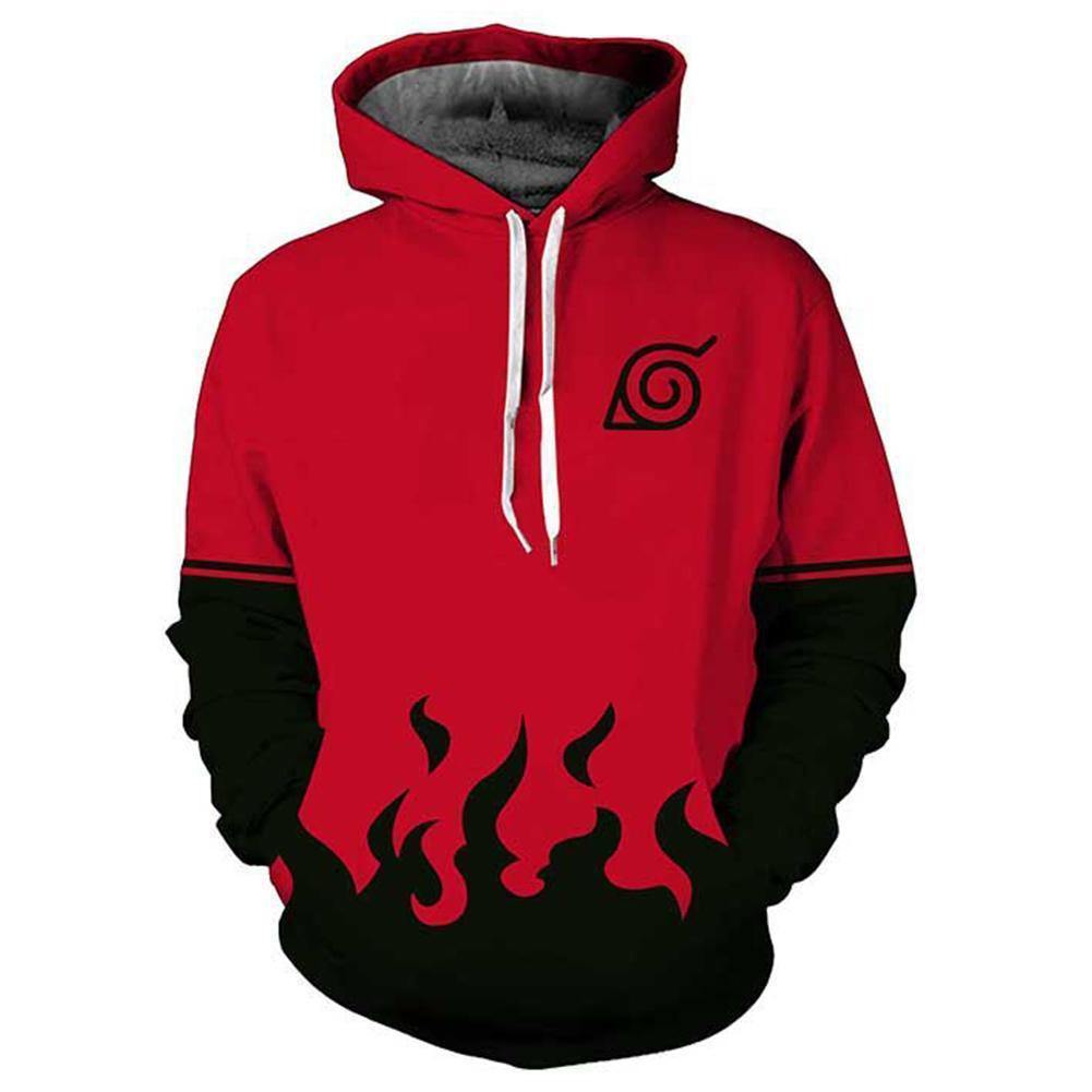 Unisex Seventh Hokage Hoodies Naruto Pullover 3D Print Jacket ...