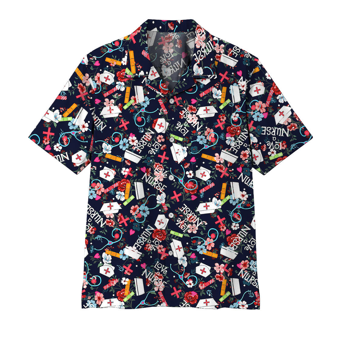 Gearhumans Love Nurse Hawaiian Shirt Ha70618