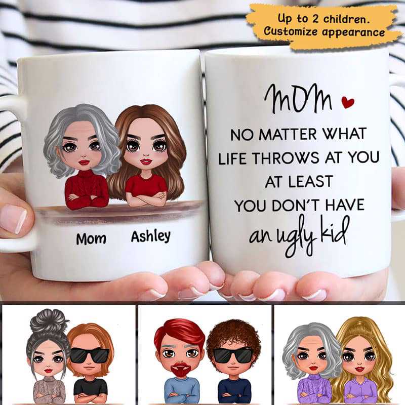 No Matter What Gift For Father For Mother Doll Personalized Mug