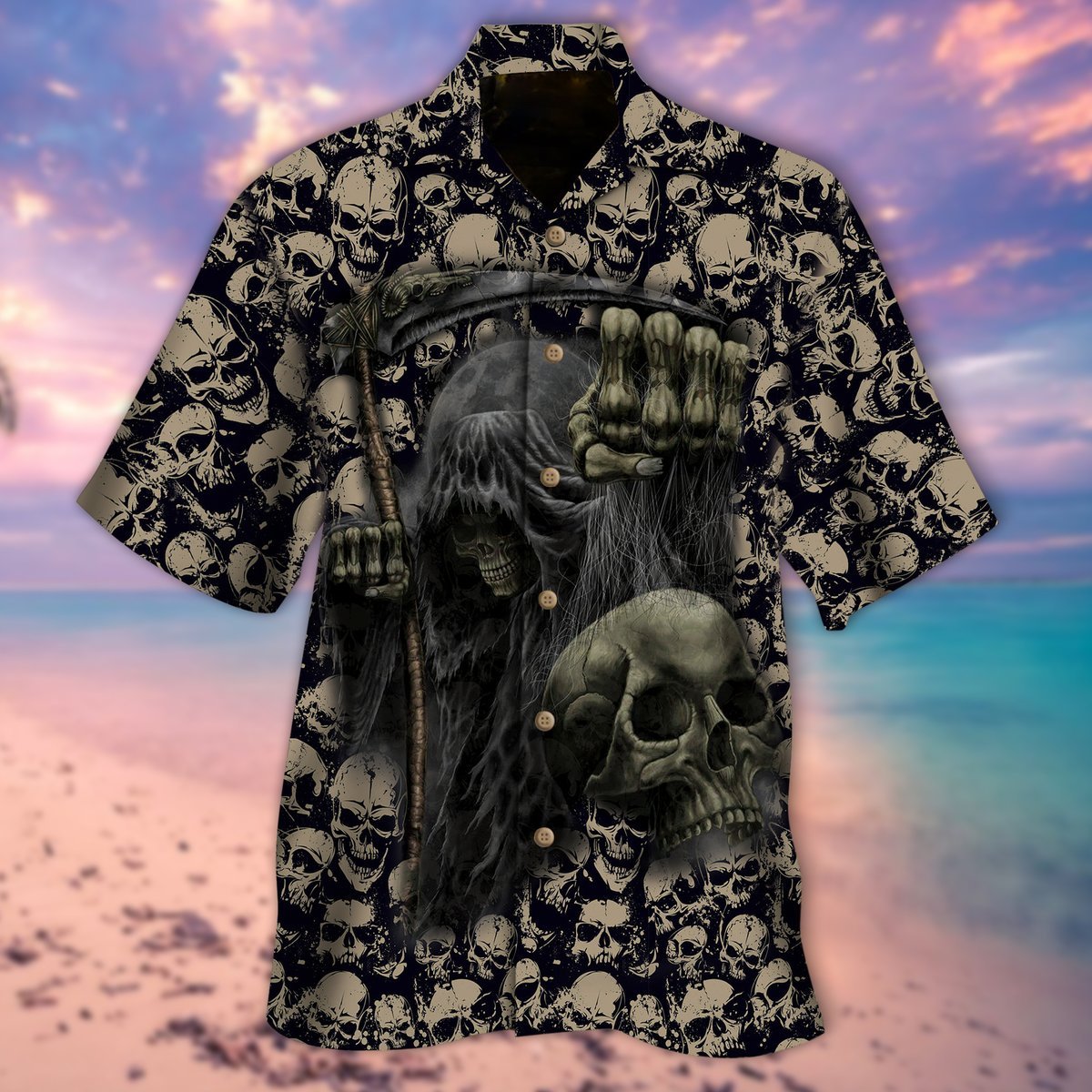 Halloween The Grim Reaper Hawaii Shirt For Men Women Adult Ha8963