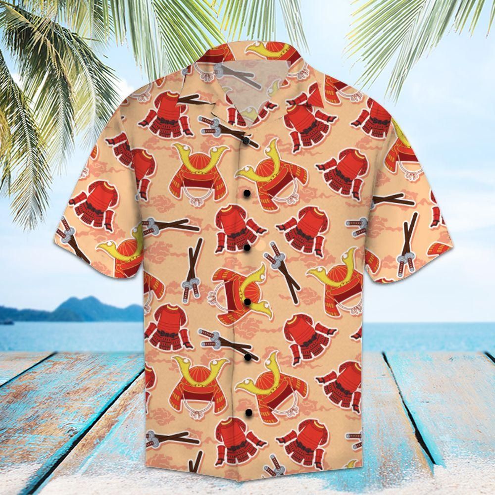 Amazing Samurai Aloha Hawaiian Shirt Colorful Short Sleeve Summer Beach Casual Shirt For Men And Women