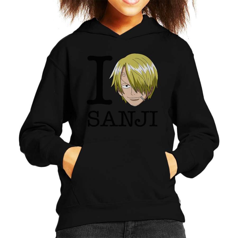 I Heart Vinsmoke Sanji One Piece Kid’s Hooded Sweatshirt