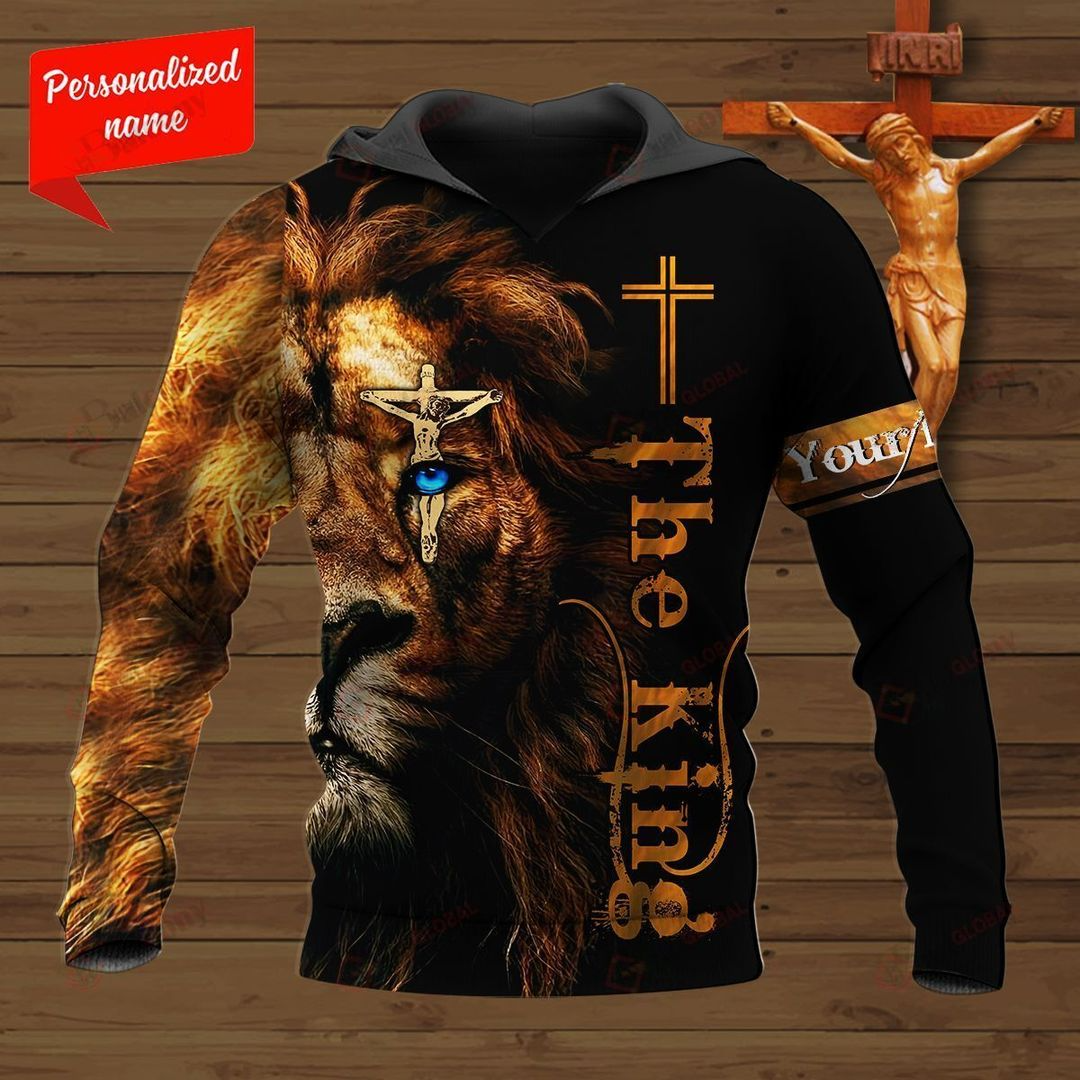 The King Lion Personalized Name Christian Jesus 3D Printed Design Apparel Men And Women