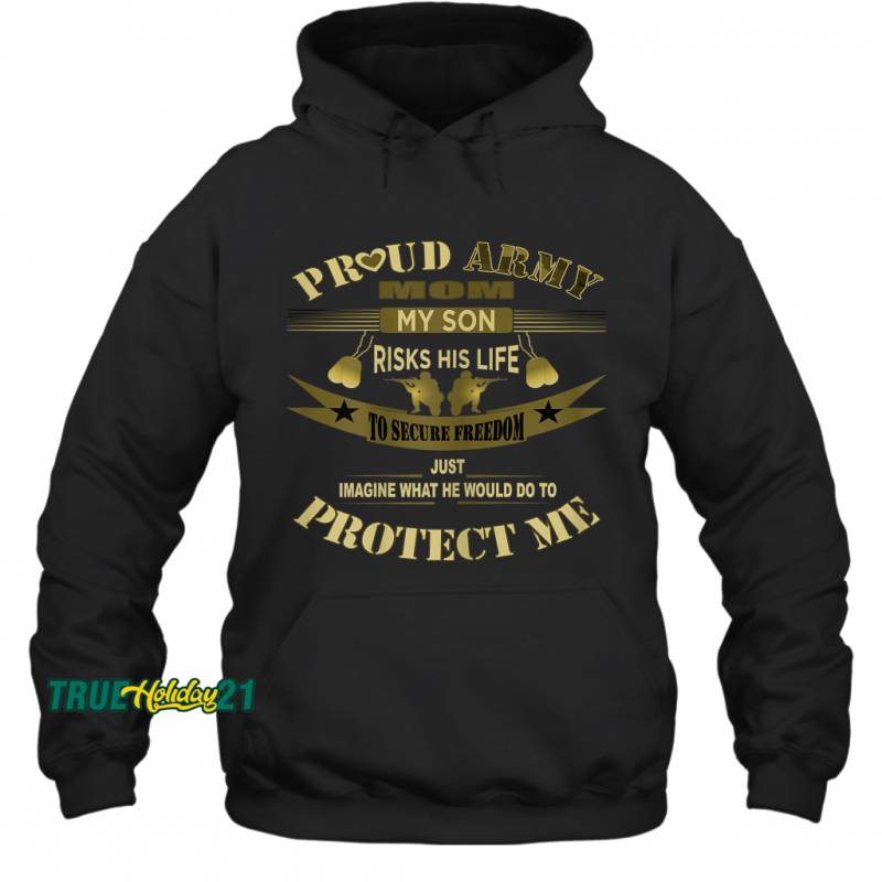 Womens Proud Army Mom Army Mother Camouflage Hoodie