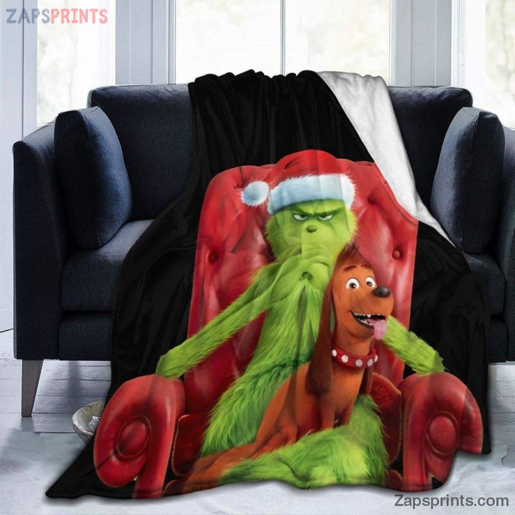 Grinch And Max V3 Blanket