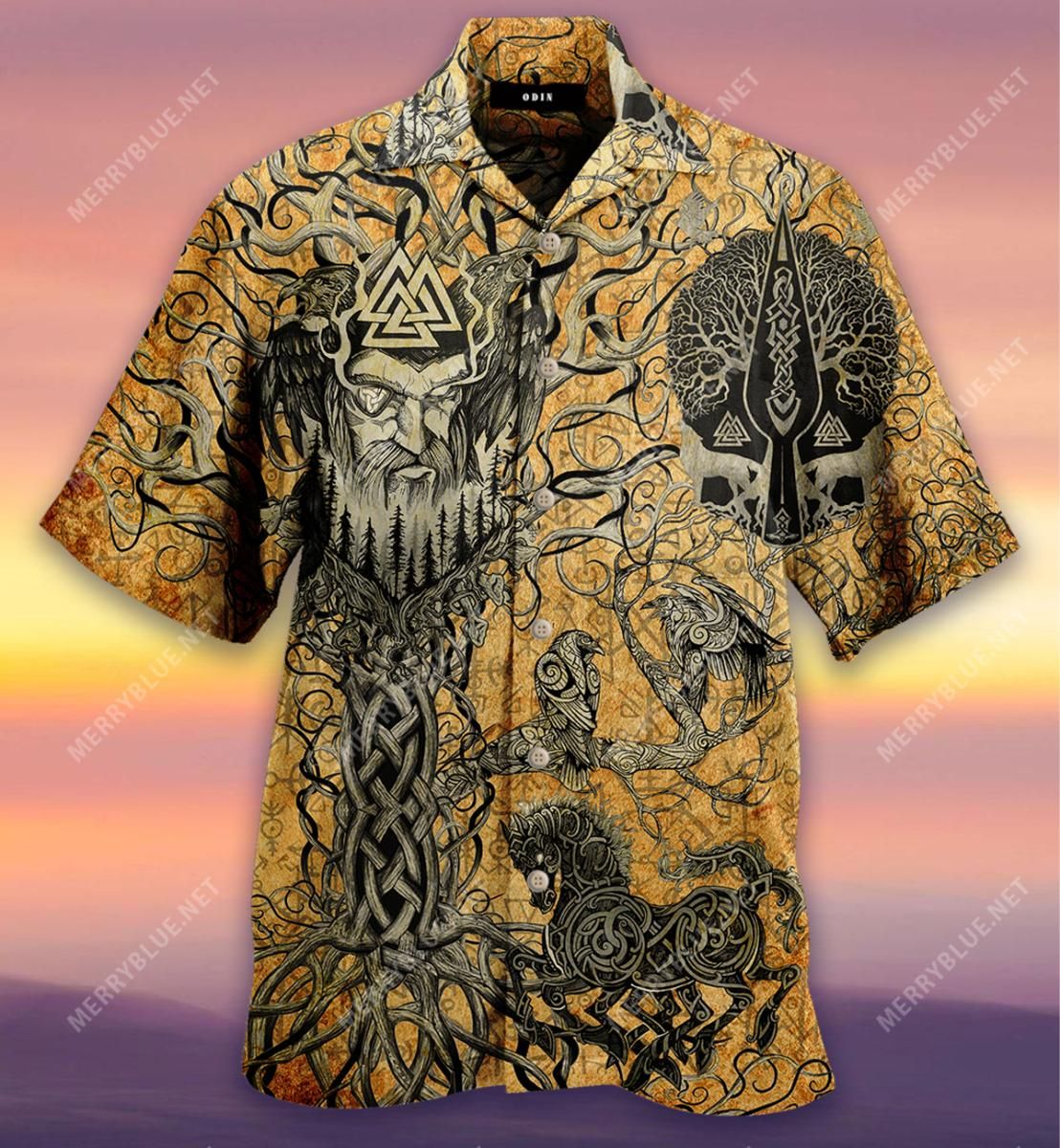 Odin Viking Aloha Hawaii Shirt Colorful Short Sleeve Summer Beach Casual For Men And Women Ha29697