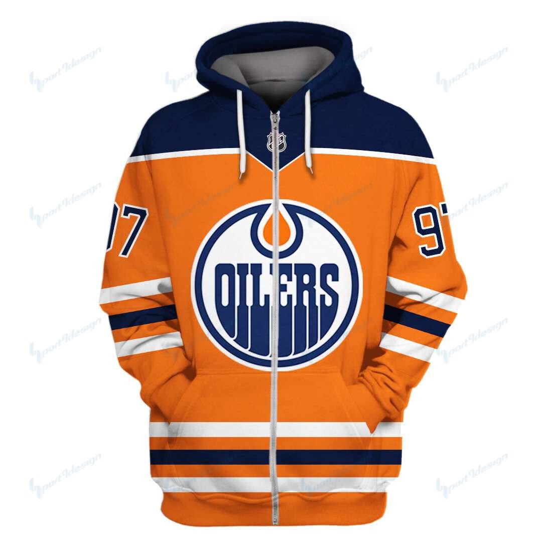 Edmonton Oilers Limited Edition All Over Print Hoodie Sweatshirt Zip Hoodie T Shirt Unisex 844