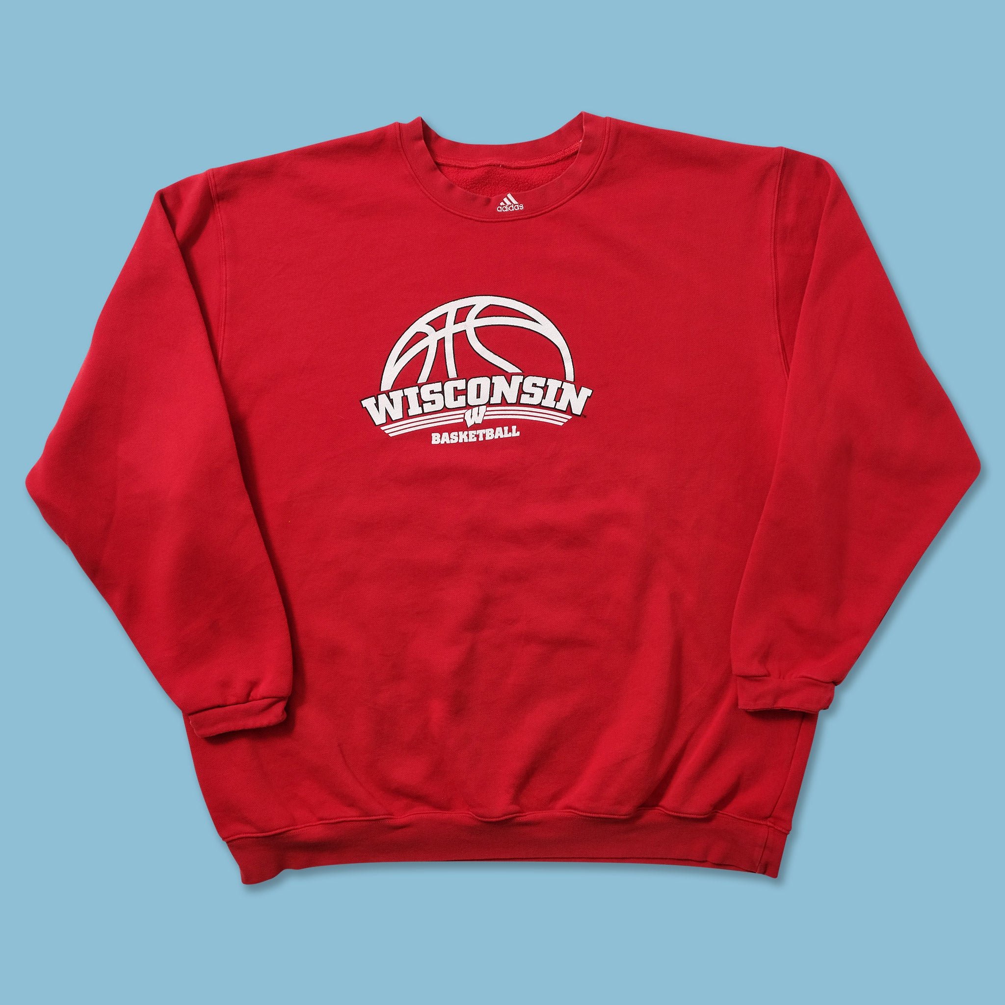 Vintage adidas Wisconsin Basketball T-Shirt, Sweater, Hoodie, Gift For Fans