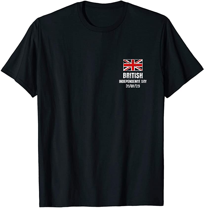 British Independence Day Brexit Day Vintage UK Flag T-Shirt