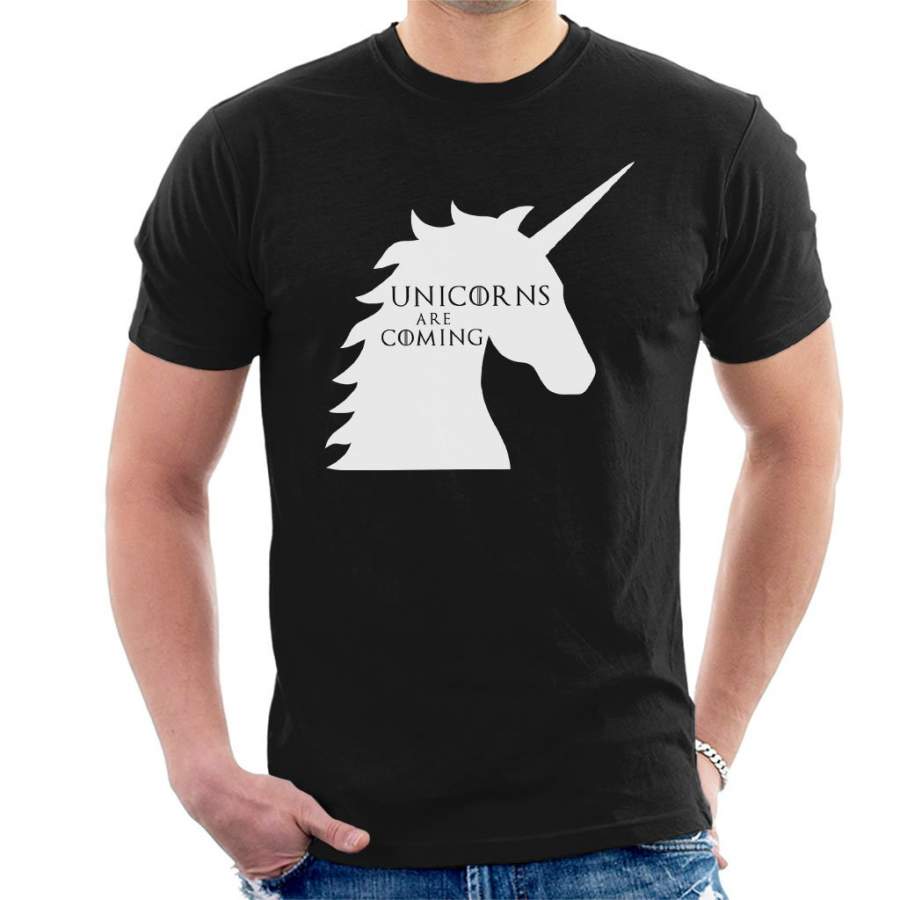 Unicorns Are Coming Game Of Thrones Mix Men’s T-Shirt