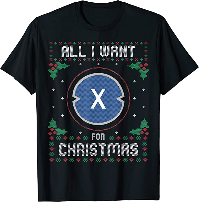 XDC Network Ugly Christmas Sweater, All I Want For Xmas T-Shirt