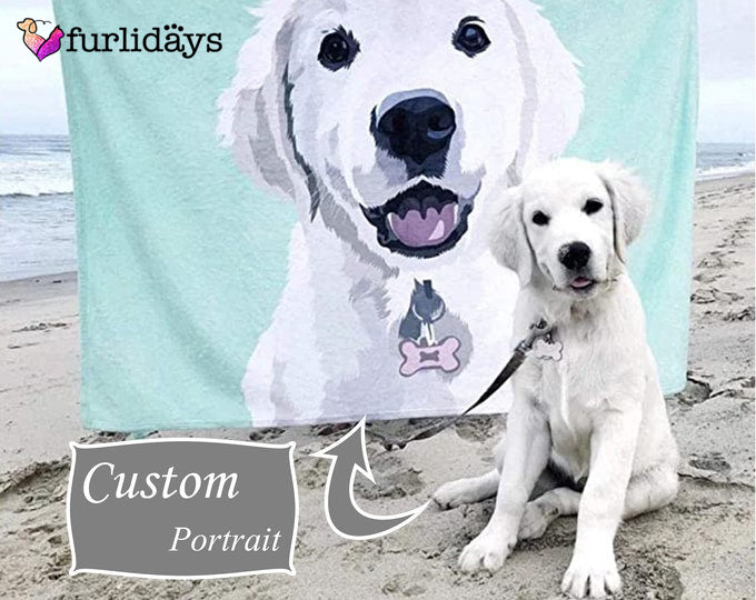 Customized Dog Christmas Blankets, Custom Pet Portrait Throws, Fleecesherpaquilt Cat Blankets, Pet Lover Gifts