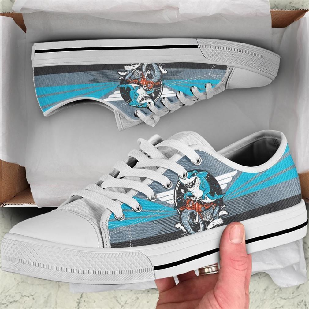 Shark Low Top Vans Shoes