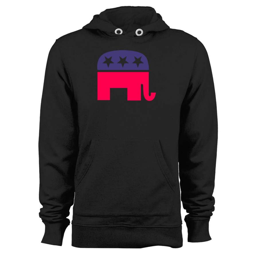 Vintage Republican Elephant Election Unisex Hoodie