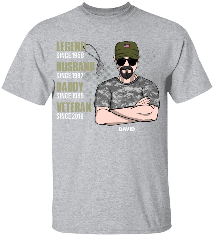 Veteran – Legend Since – Personalized Shirt