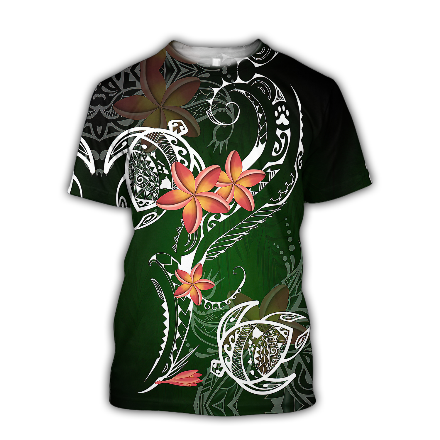 Amazing Polynesian Frangipani And Tattoo Hawaii Style Unisex Deluxe Tshirt ML