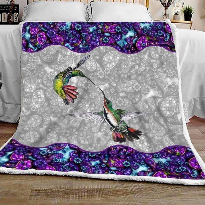 Blanketify Hummingbird Couple Blanket Gift For Hummingbird Lovers Gift For Couple Birthday Gift Home Decor Bedding Couch Sofa Soft And Comfy Cozy