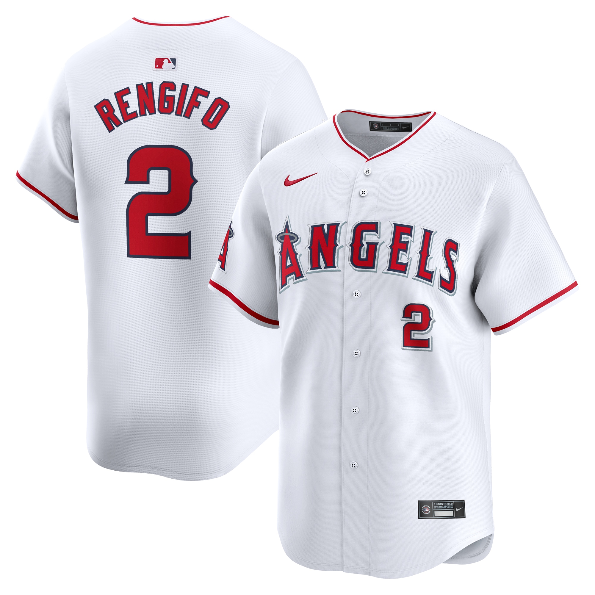 Luis Rengifo Los Angeles Angels Home Limited Player Jersey – White