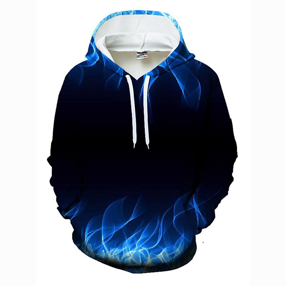 3D Printed Hooded Pullover – Color Block Hoodie