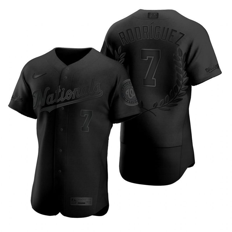 Washington Nationals Trea Turner #7 2020 MLB Black Jersey