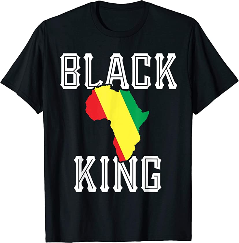 Black King T-Shirt Boys Kids Melanin Pride History Month T-Shirt