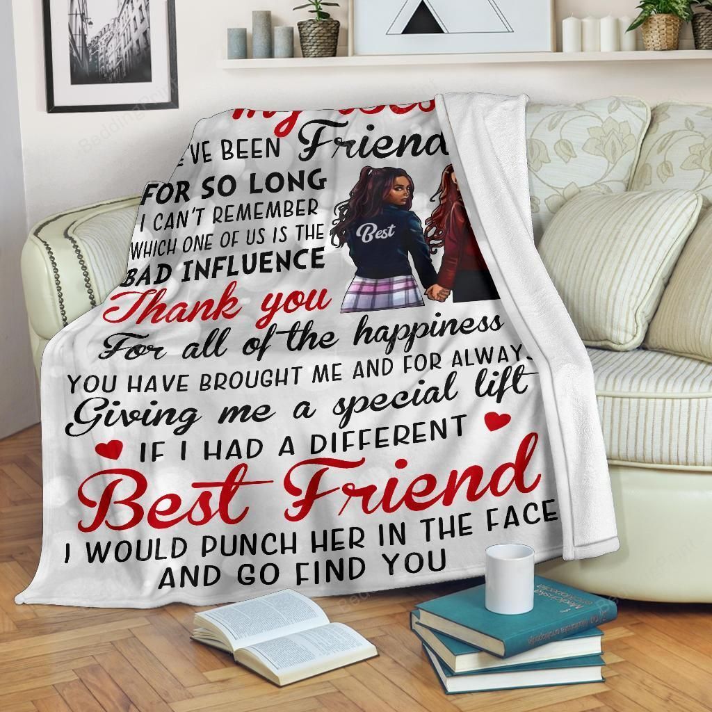 To My Bestie Special Gift Fleece Blanket