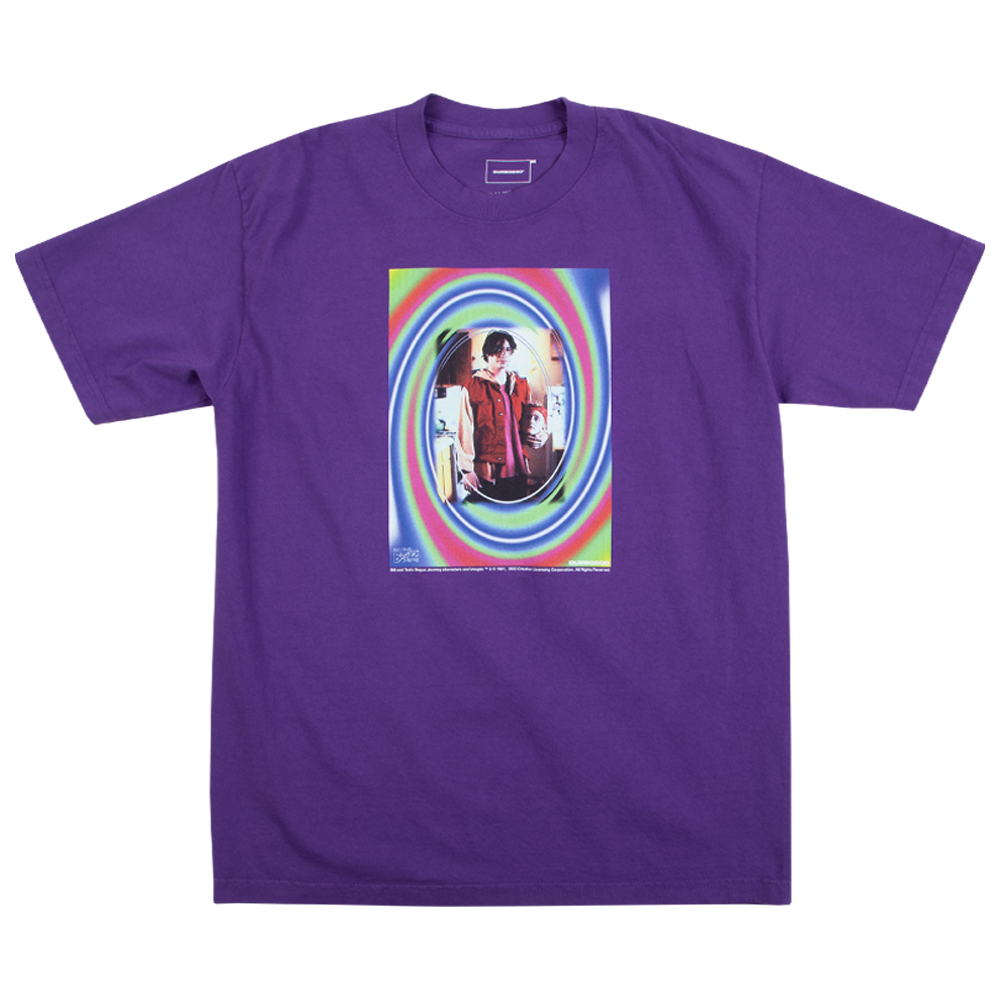 Bill & Ted Head Hold Purple Tee