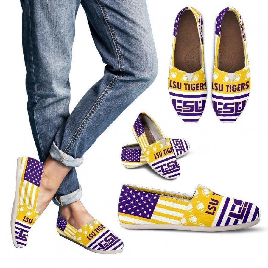 American Flag LSU Tigers Casual Shoes #141