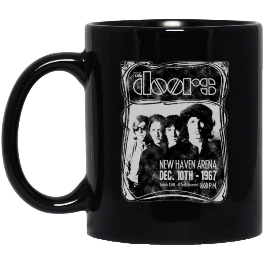 The Doors T Shirt Haven Arena 1967 Flyer Band Logo Black Mug