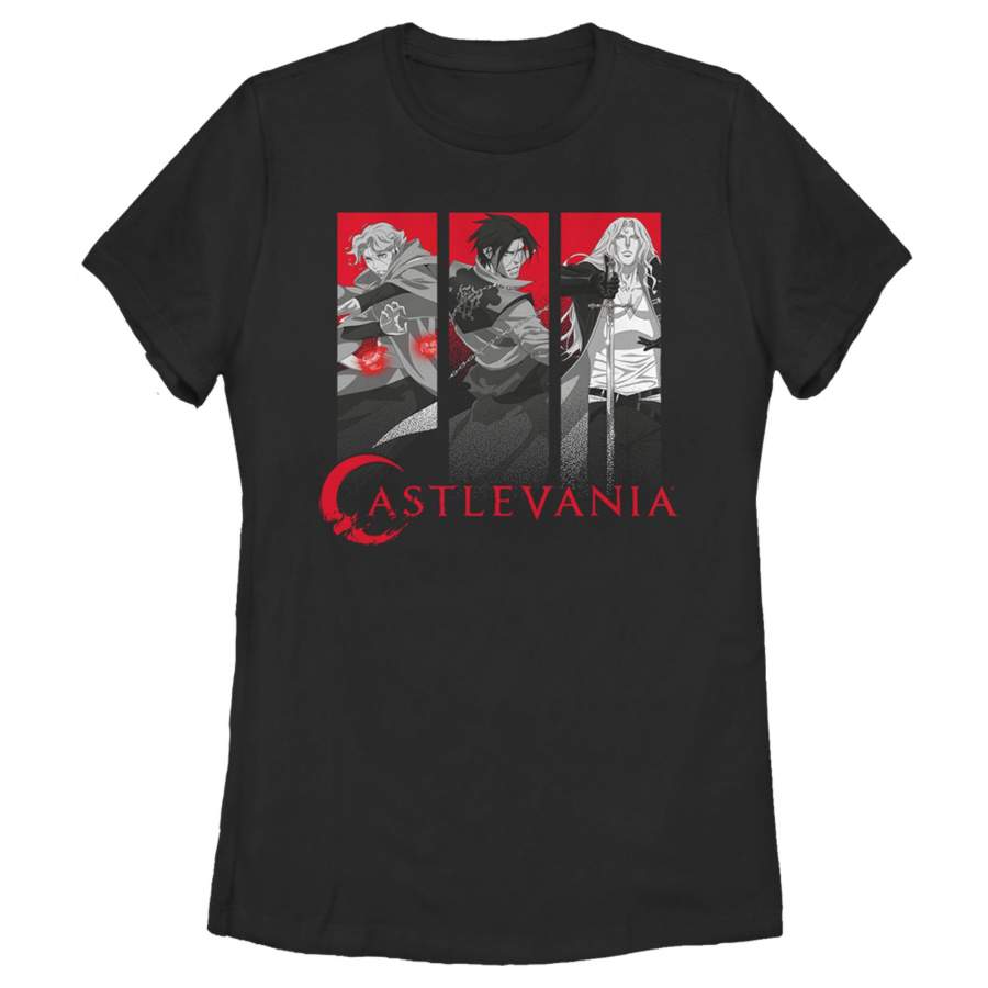 Castlevania Women’s Hunter Character Panels  T Shirt