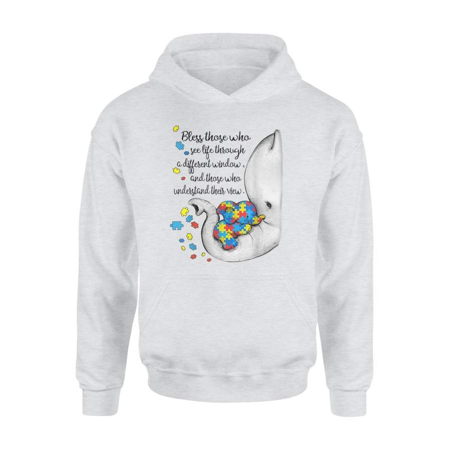 Bless those who see life through a different window elephant – Standard Hoodie