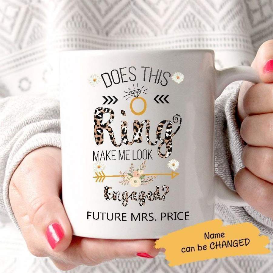 Make Me Look Engaged Personalized Mug