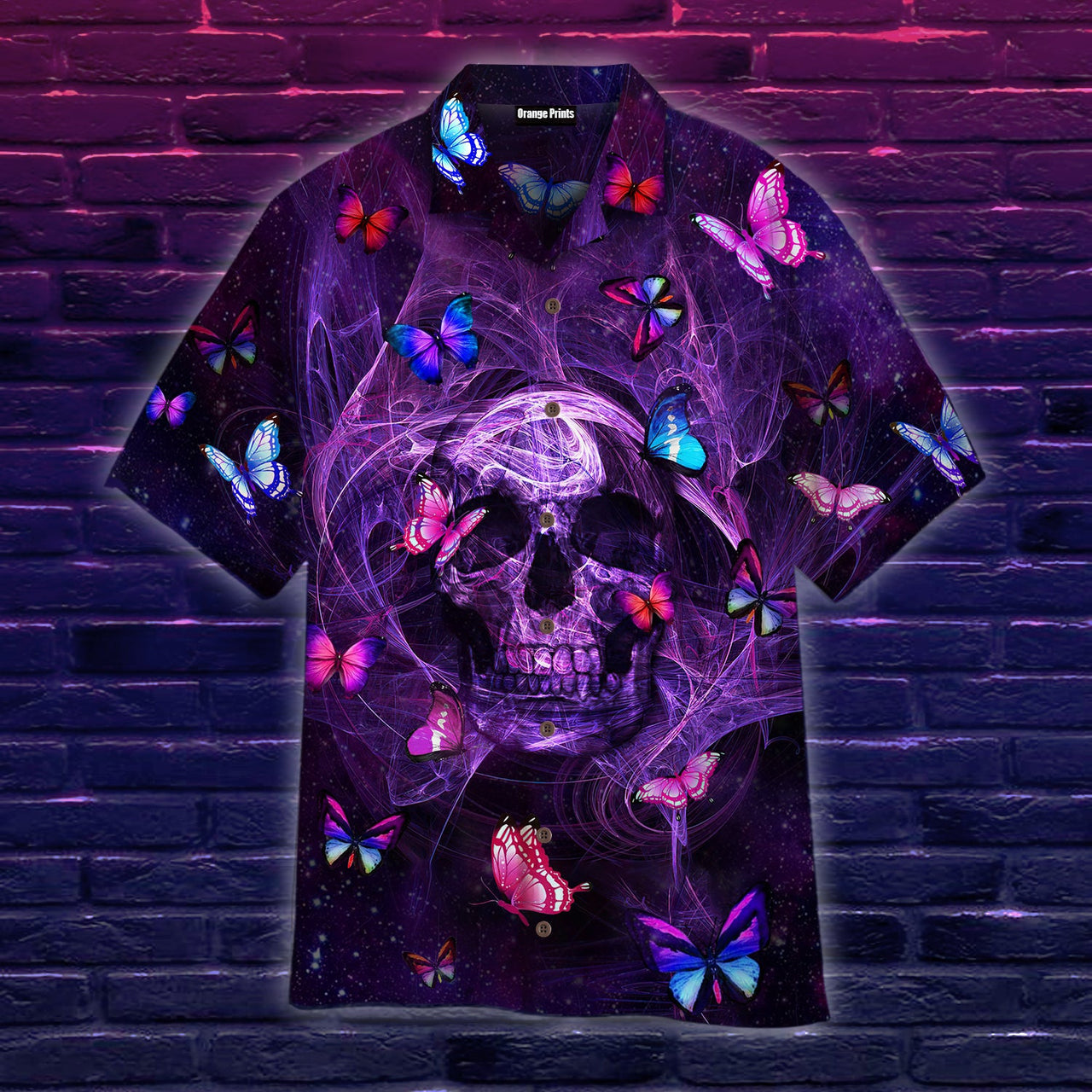 Skull Purple Aloha Hawaii Shirts For Men Women Ha83847