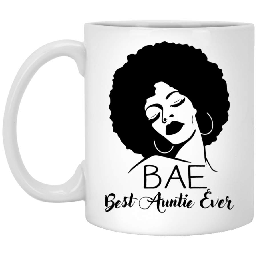 African American Coffee Mug Black Lady Best Auntie Ever 11oz – 15oz White Mug