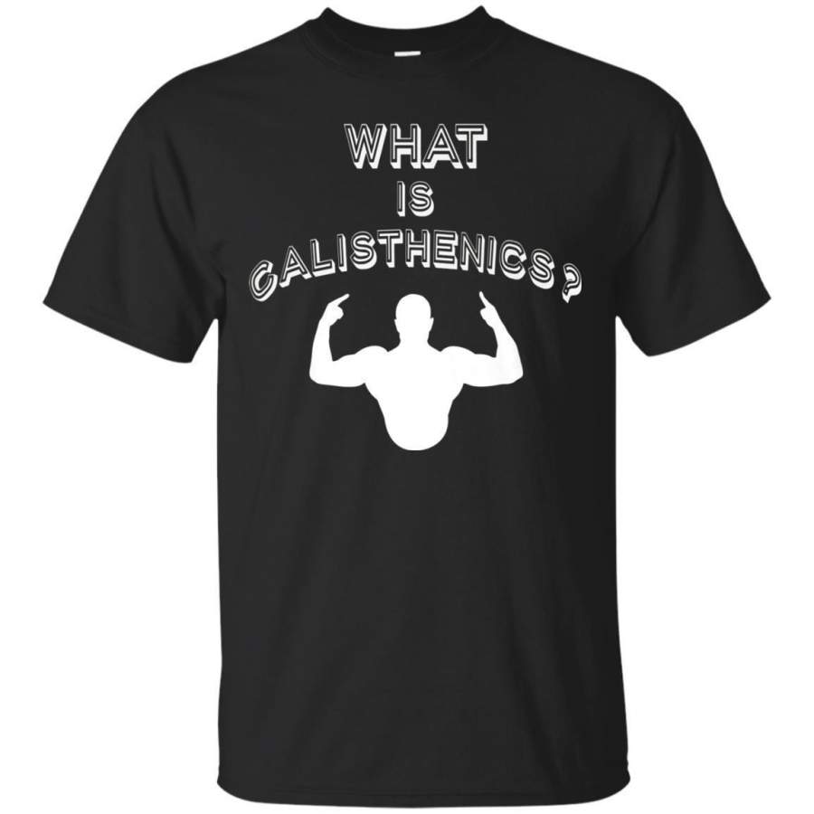 AGR Mens What Is Calisthenics Gym Tshirt Pushups Pullups Dips Bs Jaq T-shirt