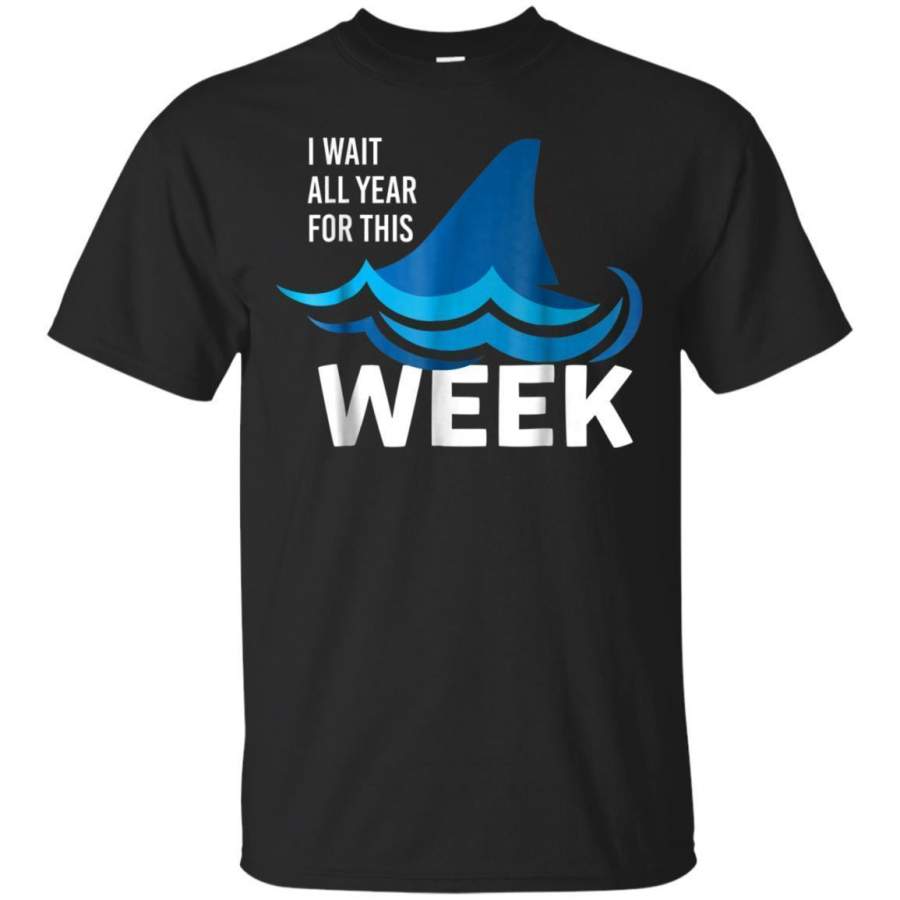 AGR Week Of The Shark Shirt  Cute I Heart Sharks Tee Gift Jaq T-shirt