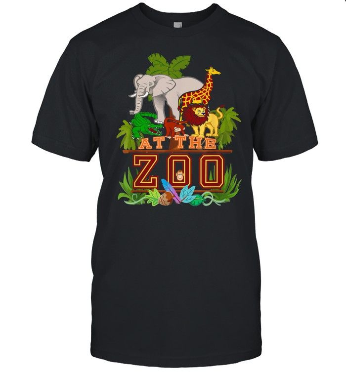 A Day At The Zoo Birthday Party Cute Wild Fun Jungle Animals YW1701692CL T-Shirt