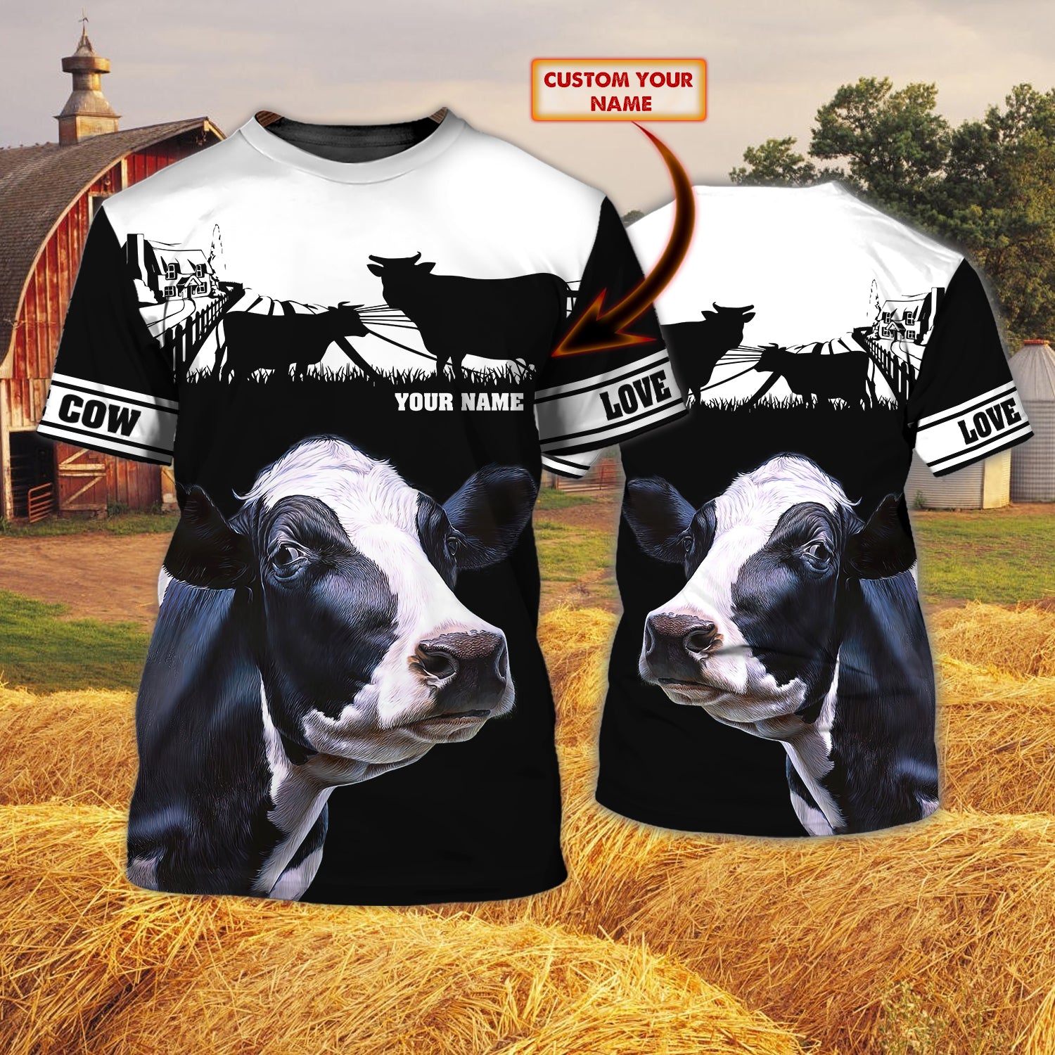 Vxh98- Tshirt – Cow Farm